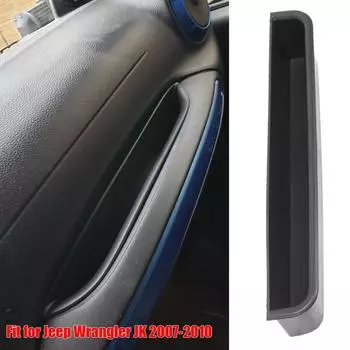 Поднос для хранения пассажиров, органайзер, ящик для хранения с ручкой, подходит для Jeep Wrangler JK чёрный