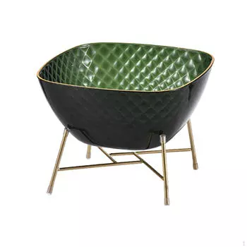 Поднос для хранения продуктов питания, сервировочная миска, фрукты, овощи, хлеб, декоративная тарелка для вечеринки зелёный