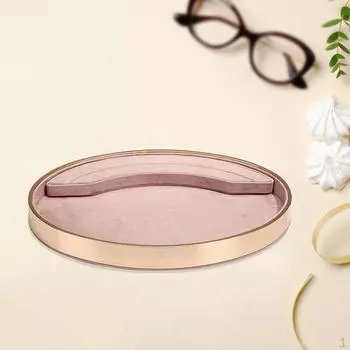 Поднос для хранения ювелирных изделий, ожерелье, кольца, серьги, держатель для браслета, витрина, сервировочный комод, магазин розовый