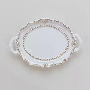 Поднос для хранения ювелирных изделий в стиле ретро, подставка для хранения колец, браслетов, ожерелий, сережек, европейский стиль, поднос для домашнего декора