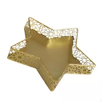 Поднос для кексов Рамадан Настольный органайзер Элегантный Современный Орехи Декоративный 13x13x5 cm