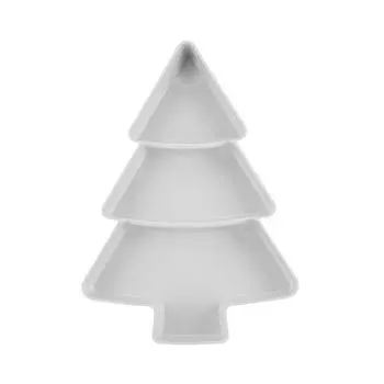 Поднос для конфет в форме елки, миска для орехов и дыни, прочный пластиковый поднос для закусок для дома