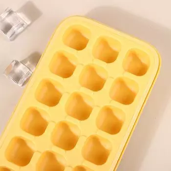 Поднос для кубиков льда Поднос для льда с крышкой Подносы для кубиков льда Кухонные аксессуары для морозильной камеры Формы для кубиков льда Легко снимается белый
