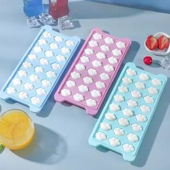 Поднос для кубиков льда, прочный гибкий квадратный поднос для кубиков льда, кошачья лапа, принт, форма для изготовления кубиков льда, машина для изготовления кубиков льда для дома D