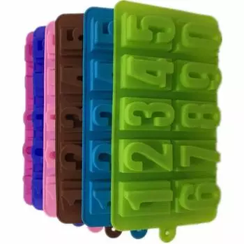 Поднос для кубиков льда, силиконовые лотки с номерами, формы для шоколада, инструменты для выпечки торта, помадки, украшение «сделай сам»