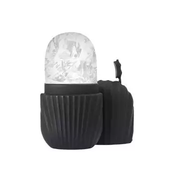 Поднос для льда для лица, Массажный силиконовый поднос для льда Портативный уход для сужения пор лица Форма для льда One Size чёрный