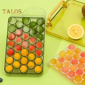 Поднос для льда, легко демонтируемый, сделанный своими руками, прочный, 33, сферическая форма для кубиков льда, аксессуар для кофе белый