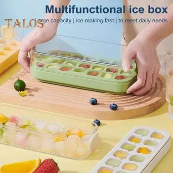 Поднос для льда, легкосъемная форма для кубиков льда для морозильной камеры, без бисфенола А, 21 полость, ящик для льда для коктейлей, чая, кофе жёлтый