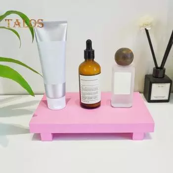 Поднос для мыла из дерева в стиле ретро, гладкая поверхность без заусенцев, прочный несущий держатель для хранения, поднос для приправ на кухне чёрный