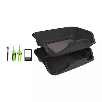 Поднос для обрезки цветов, простой в очистке, универсальный садовый инструмент со сменным экраном 150 микрон 150 Microns Screen