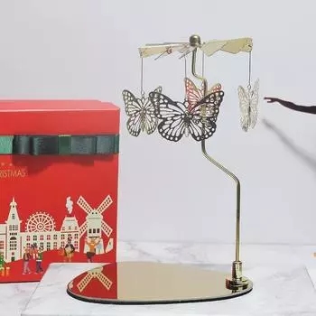 Поднос для палочек, вращающийся подсвечник, вращающийся подсвечник, вращающийся подсвечник, карусель, вращающийся подсвечник Gold Butterfly
