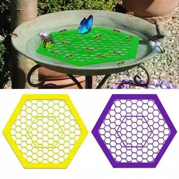 Поднос для пчел, красочная поилка для насекомых, водяные станции для бабочек, чашки для сбора пчелиной воды, плавающий остров для жаждущих опылителей, пчелиная ванна