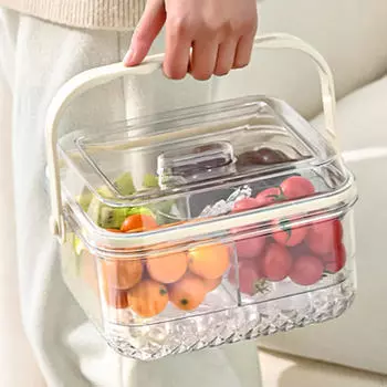 Поднос для подачи охлажденных фруктов, сервировочное блюдо для приправ и закусок на пикник S