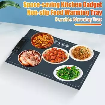 Поднос для подогрева пищи с большой вместимостью, панелью с цифровым дисплеем, быстрая передача тепла, легко чистить