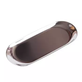 Поднос для полотенец из нержавеющей стали, поднос для хранения блюд, тарелка, чайный поднос, подносы для фруктов, ювелирные изделия One Size серебряный