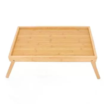 Поднос для постельного стола со складными ножками, переносной поднос для завтрака, складной поднос для дивана-кровати, обеденный стол S