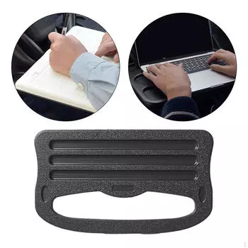 Поднос для руля автомобиля. Стол для еды. Легко чистить и хранить. Удобные дорожные аксессуары. L Black Regular