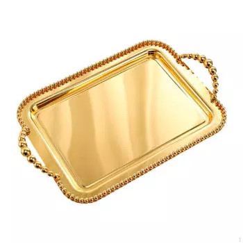 Поднос для сервировки Art Декоративный десерт Элегантный тщеславный Еда для вечеринки золотой