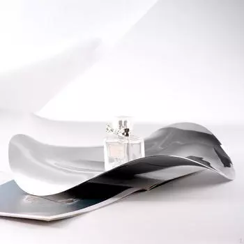 Поднос для сервировки фруктов, чаша, подставка для торта, высушенная, зеркально полированная, волнообразная, для хранения