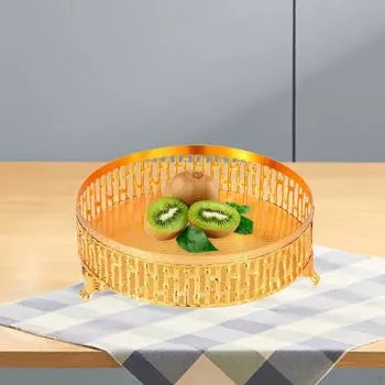 Поднос для сервировки фруктовая тарелка поднос для хранения косметики, корзина для кофе и чая для комода,
