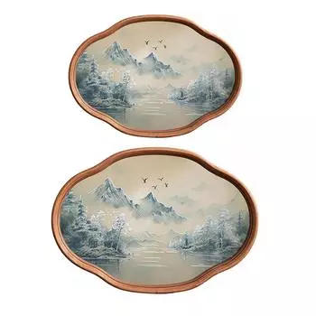 Поднос для сервировки китайского чаепития Поднос для сервировки закусок Дисплей Блюдо для еды Суши Дисплей для еды для столовой Кухня Семейное чаепитие Small