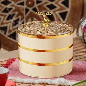 Поднос для сервировки китайского года, блюдо для сушеных закусок, прочный универсальный контейнер для хранения орехов, фруктов