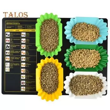 Поднос для сервировки, небьющийся, экономящий место, толстый, практичный поднос для демонстрации кофейных зерен, кухонный инструмент синий