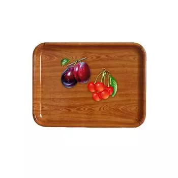 Поднос для сервировки ужина, прочный пищевой домашний меламин, нетоксичный 32.5cmx25.6cm