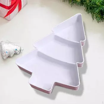 Поднос для сервировки в форме рождественских орехов и конфет, креативный салат из фруктов белый