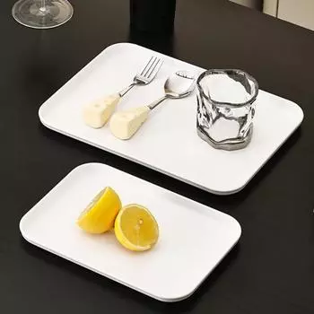 Поднос для сервировки Yousheng, прямоугольные подносы для овощей и фруктов, для закусок, десертов, печенья, сыра, пластиковые подносы, большие подносы для еды без содержания бисфенола А S