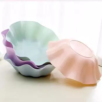 Поднос для сухих фруктов для гостиной, бытовой поднос с гофрированными фруктами, офисный рабочий стол, креативный пластиковый поднос для закусок, конфет