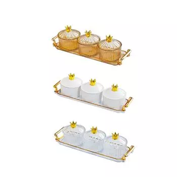 Поднос для сухофруктов, 3 решетки, ящик для хранения продуктов, разделенные сервировочные тарелки, банка для конфет, для вечеринки на столешнице, свадьбы, отеля, гостиной чистый