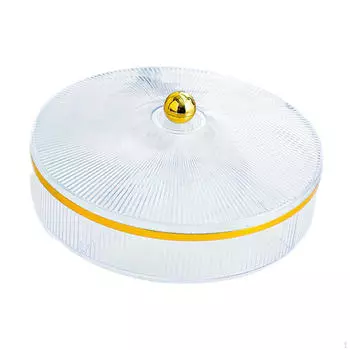 Поднос для сухофруктов, контейнер для хранения пищевых продуктов, портативный, удобный для переноски поднос для закусок, закуска transparent