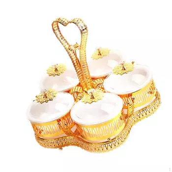 Поднос для сухофруктов с крышкой Подарки на новоселье Многоцелевая настольная тарелка для закусок в ресторане