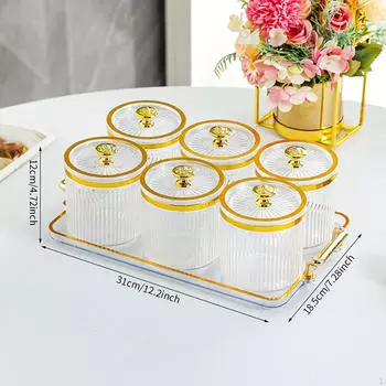 Поднос для сухофруктов с крышкой, сервировочная тарелка для закусок, многофункциональные десерты для чистый