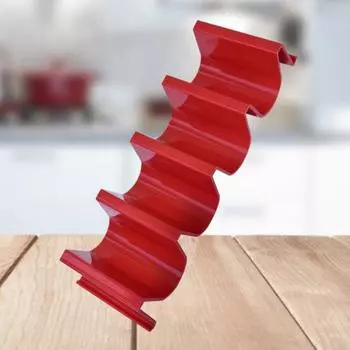 Поднос для тако с шикарными гладкими краями, подставка для тако из полипропилена, удобная ручка, волнистая форма, поднос для тако, держатель для тако для ресторана синий