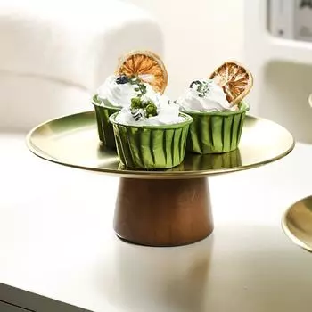 Поднос для торта, фруктовая витрина, форма для десерта из нержавеющей стали Sliver 17cm