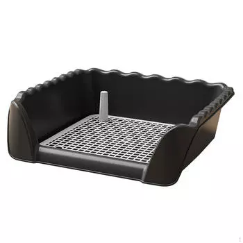 Поднос для туалета для собак, устойчивый к брызгам, легко чистящийся держатель для подушечки для мочи со стойкой для мелких животных