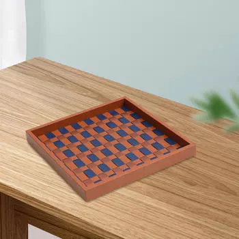 Поднос для туалетного столика Декоративный шахматный элегантный многоцелевой сервиз для кухни
