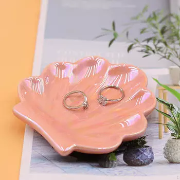 Поднос для ювелирных изделий, милый органайзер, украшение для туалетного столика, керамический брелок, держатель для колец