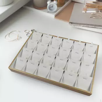 Поднос для ювелирных изделий, поднос для ожерелья, органайзер для хранения вещей для прямой трансляции Style A