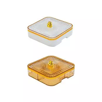 Поднос для закусок, конфетница с крышкой для сладкого печенья, контейнер для хранения продуктов прозрачный