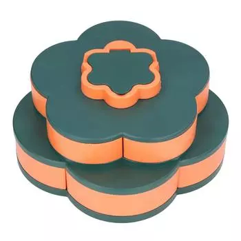 Поднос для закусок, многофункциональный, большой емкости, в форме цветка, контейнер для подачи орехов и конфет для дома