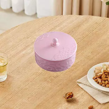 Поднос для закусок Поднос для сухофруктов Конфетница Сервировочная тарелка с крышкой Поднос для закусок, для десерта фиолетовый