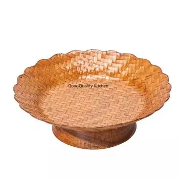 Поднос для закусок Поднос для свадебных закусок Тарелка-шатун Плетеная бамбуковая корзинка Бамбуковая тарелка для суши Блюдо для закусок Маленький поднос для фруктов