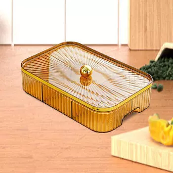 Поднос для закусок с 6 отделениями для сухофруктов и сладостей White