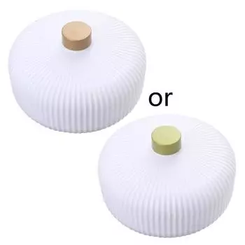 Поднос для закусок с крышкой, контейнер для фруктов, отделение, круглый поднос для закусок, разделенная пластиковая тарелка для хранения продуктов