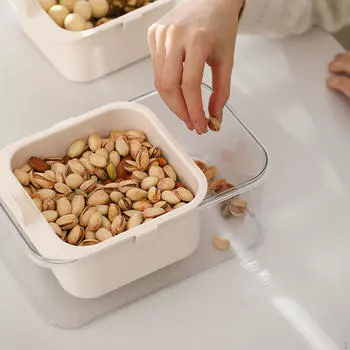 Поднос для закусок, сервировочная тарелка, практичная конструкция слива, переносная подставка для специй, контейнер для сухофруктов