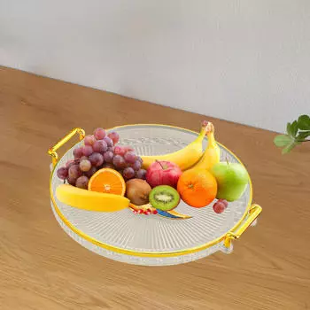 Поднос для журнального столика, роскошный дисплей с ручкой, декоративное блюдо для отеля чистый