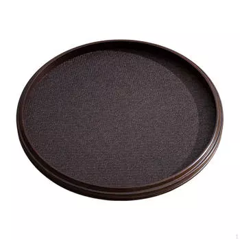 Поднос из бамбука, еда, деревенский, чай, кофе, тарелка для закусок Round Large